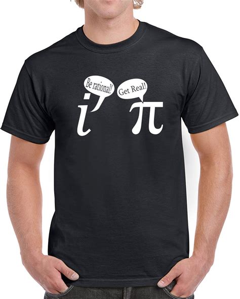 293 Be Rational Get Real Mens T Shirt Funny Math Geek Nerd Formula