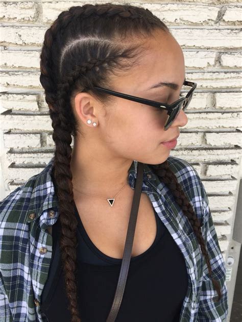 Braiding your hair can be the perfect solution if you want to change up your hairstyle. Four Dutch Braids | French Braids | IG: @hairbymadimo ...