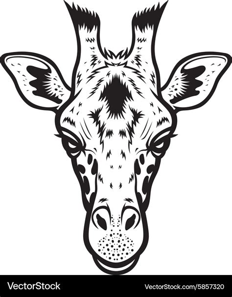 Giraffe Head Svg