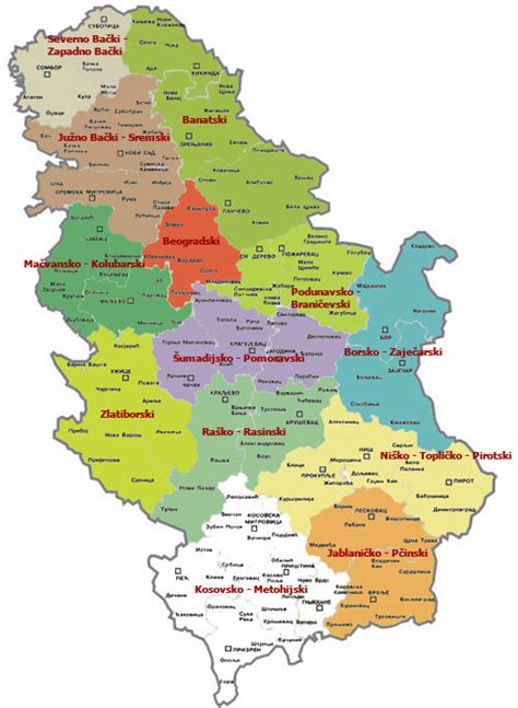 Karta Srbije Sa Gradovima Superjoden