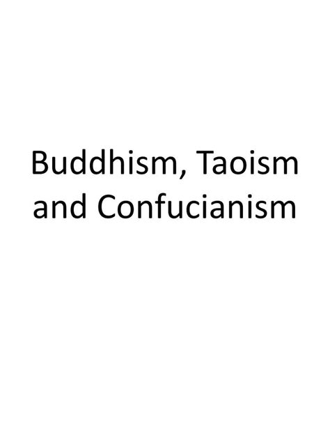 Ppt Buddhism Taoism And Confucianism Powerpoint Presentation Free