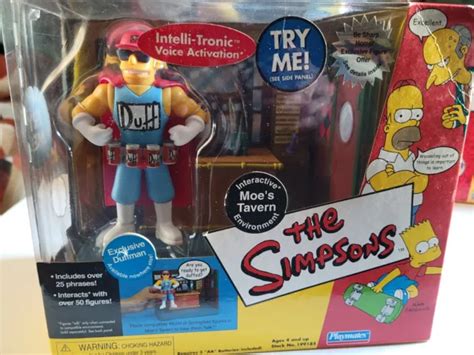 2002 The Simpsons Moes Tavern Interactive Environment W Exclusive Duffman 7999 Picclick