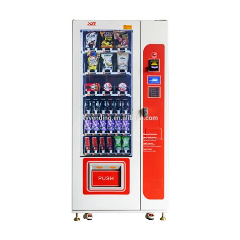 Vending machines offered for snack, drink, custom, combo, or food vending needs. XY bottle water vending machines with refrigerator for ...