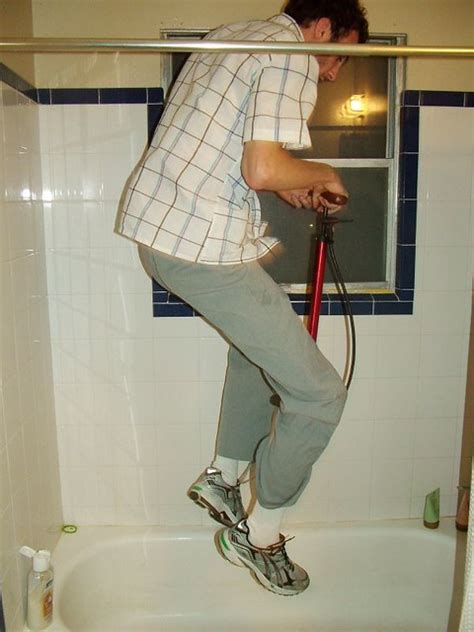 Pogo Jumping In The Shower Angel Schatz Flickr