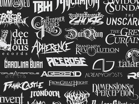 Band Logos By Adam Cutler On Dribbble