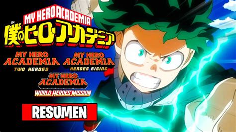 🌟boku no hero academia [resumen] two heroes heroes rising world heroes mission my hero