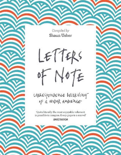 Letters Of Note By Shaun Usher Paperback 9781782119289 Buy Online