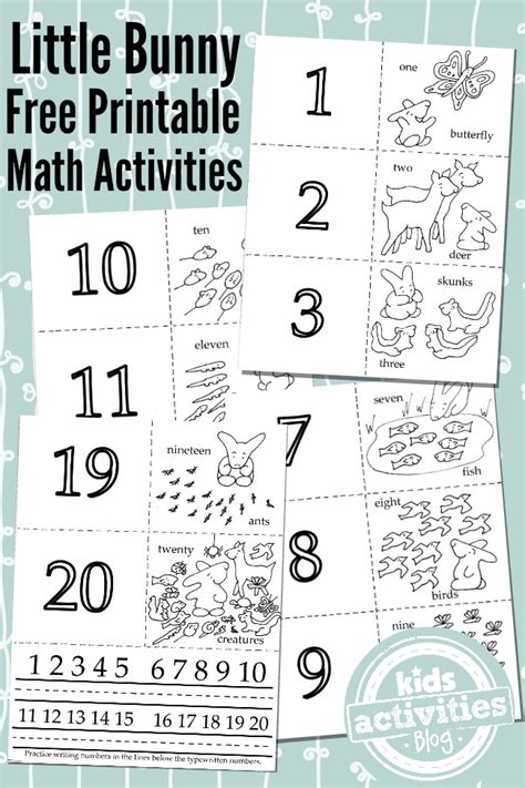 These free childrens crafts and science activities should be fun for one or more kids as long as the adults plan to be involved too. 3 Fun and Adorable Math Activities From 1 Free Kids Printable