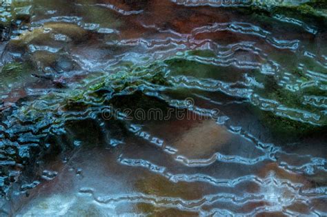 Close Up Of Frozen River Frozen Water Textures Stock Image Image Of
