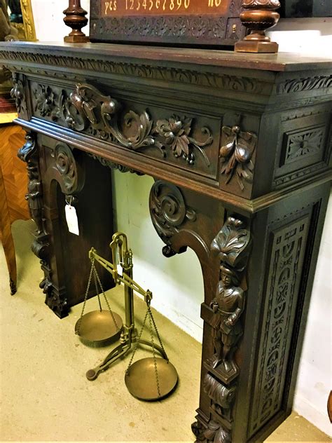 Antique Wooden Fireplace Mantel The Peoples Store
