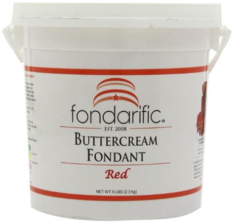 Fondarific Buttercream Red Fondant 5 Pounds By Fondarific Sugar Free