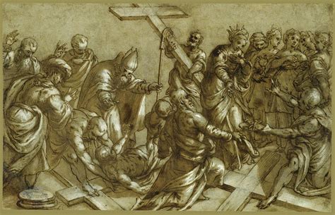 The Finding Of The True Cross Drawing By Pietro Malombra Fine Art America