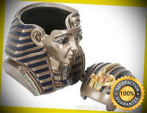 Karpp Ebros 55 Inch Tall Ancient Egypt King Tut Head Box