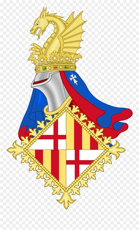Open Coat Of Arms Of Barcelona Clipart 1697416 Pinclipart