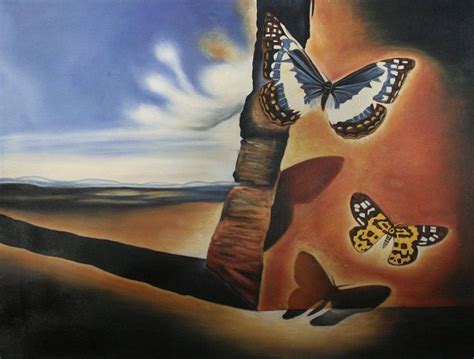 Landscape With Butterflies Salvador Dali In 2020 Dali Paintings