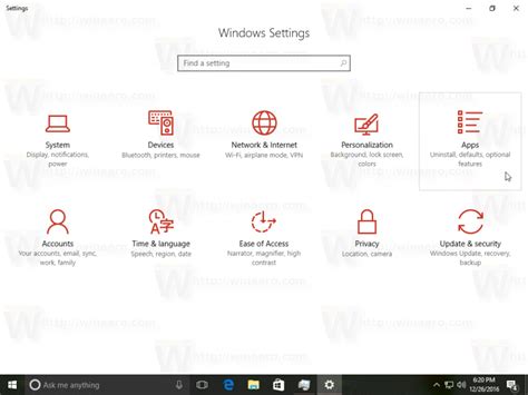 Manage Apps With Settings In Windows 10 Creators Update
