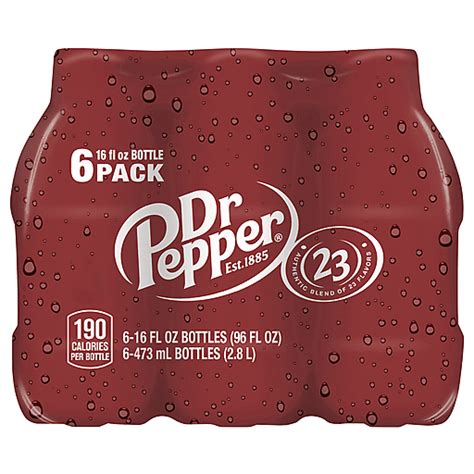 Dr Pepper Soda 6 Pack 6 Ea Beverages Carlie Cs