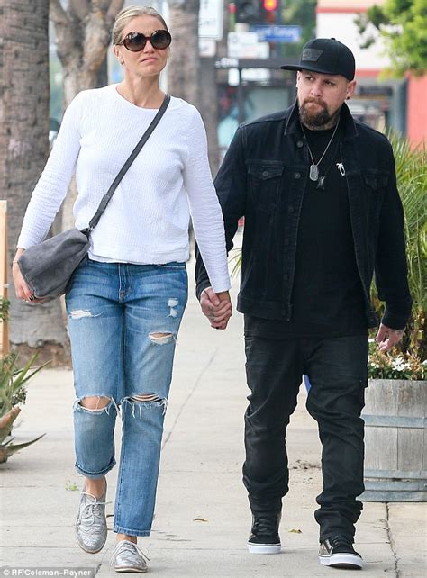 Cameron Diaz And Husband Benji Madden Hold Hands For A Juice Run In La