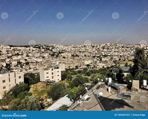 Hebron View With Israeli And Palestinian Sides Stock Photo Image Of