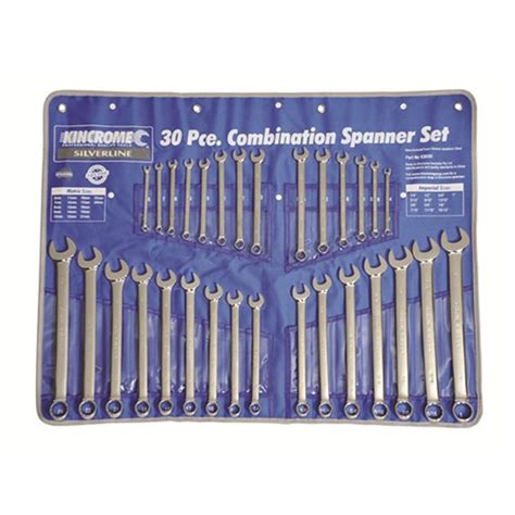 Combination Spanner Set 30pc Metric And Af Ring And Open End Kincrome