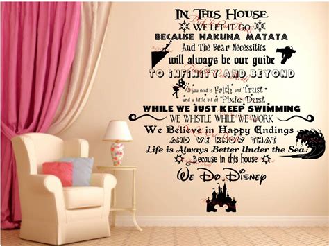 In This House We Do Disney Vinyl Wall Decal Ede00018