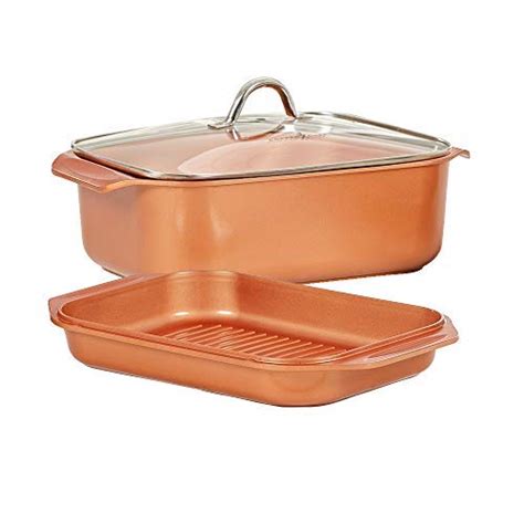 It's perfect for traditional roasting and baking from turkeys and pot roast to casseroles and. 14 In 1 Multi-Use Copper Chef Wonder Cooker with - Cooks ...