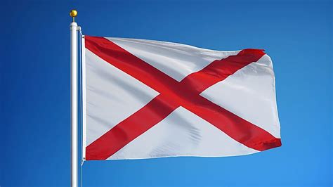Although alabama became a state in 1819, the history of its state flag did not begin until 1861 when the decision was made to secede from the union. Alabama State Flag - WorldAtlas.com