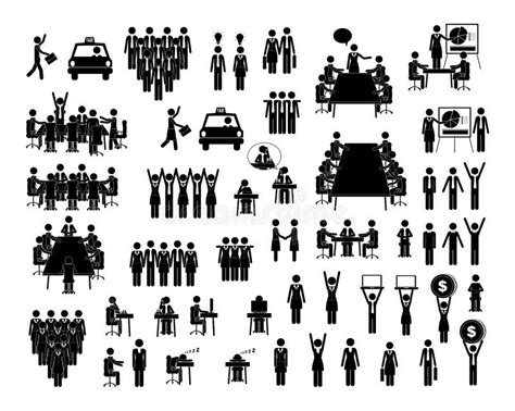 People Icons Stock Vector Illustration Of Silhouette 27252954