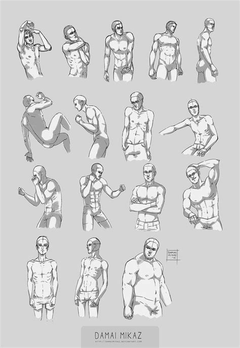 Start by drawing an oval or egg shape (pointy end the measurement (ideal male height = eight heads) was set down during the renaissance as an idealization of the human form. Sketchdump August 2016 Male Anatomy by DamaiMikaz on ...
