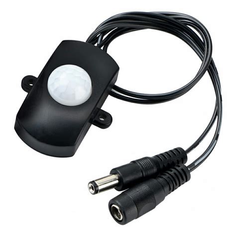 楽天市場人感センサー PIR 赤外線 スイッチ DCケーブル付タイプDC5V 24V対応 LEDテープ照明などにも便利 光センサー