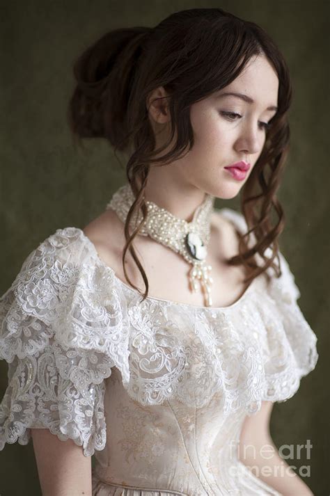 Portrait Of A Young Beautiful Victorian Woman Photograph By Lee Avison