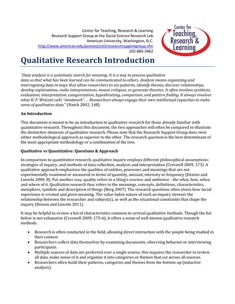 Use the newly activity 2 share your research learned words in your experiences conversation. Qualitative Research Introduction | Templates at ...