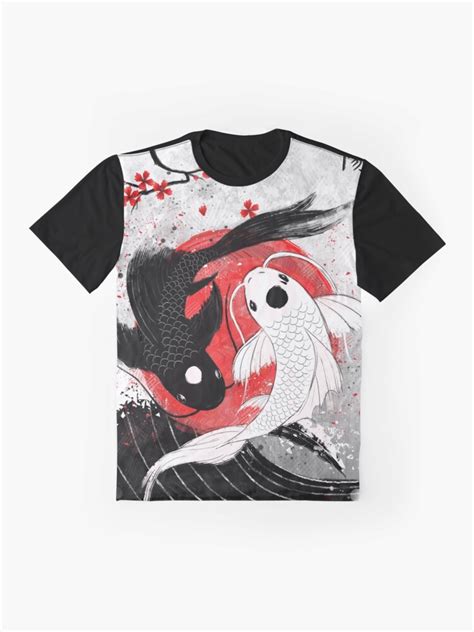 T Shirt Koi Fish Yin Yang Par Ruby Art Redbubble