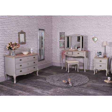 Sleep easy with grey bedroom furniture. Grey Bedroom Furniture, Dressing Table Set, Large Chest of ...