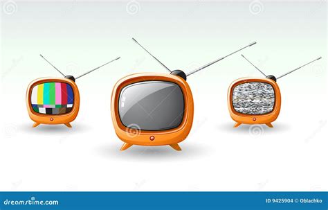 Cute Television Set Stock Vector Illustration Of Cartoon 9425904