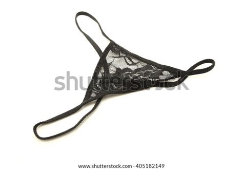 Стоковая фотография 405182149 Sexy Black Lace Gstring Thong Panties Shutterstock