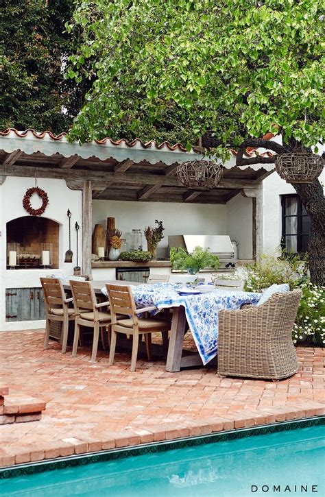 Spanish Colonial Revival Outdoor Kitchen Google Search Backyard
