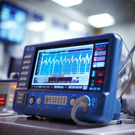 Premium Ai Image Heart Rate Monitor In Hospital Emergency Ekg Medical