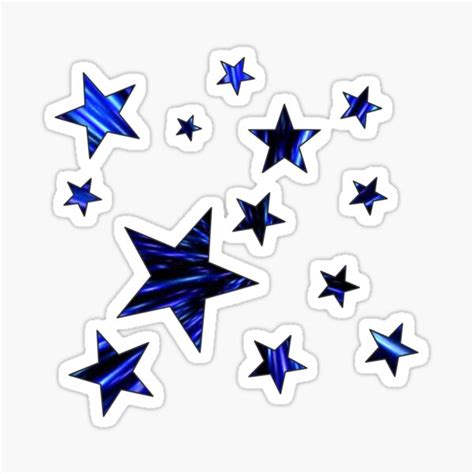Blue Star Pack Sticker For Sale By Phoebebullock Redbubble