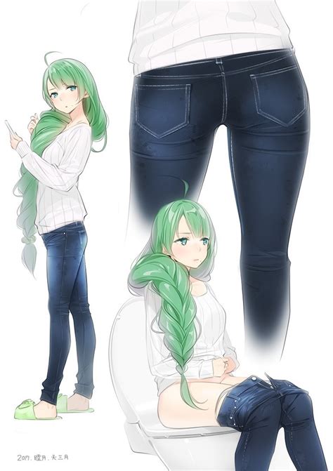 Anime Girl Pants Suit Telegraph
