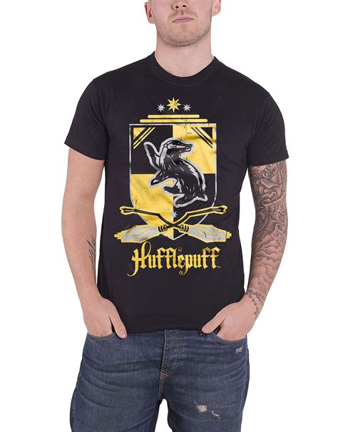 Buy Harry Potter T Shirt Hufflepuff 07 House Crest New Official Mens