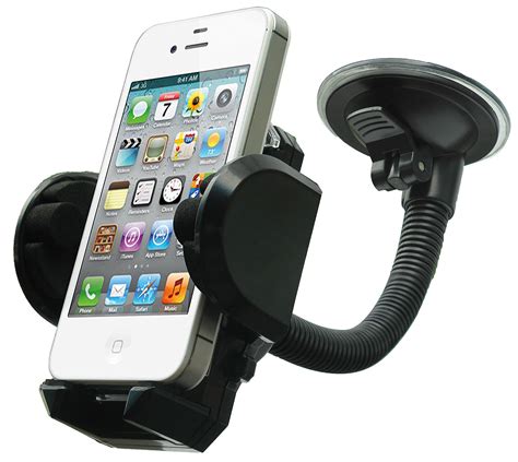 Car Holder Windshield Dashboard Cell Phone Holder Cradle 360 Rotating
