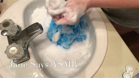 asmr aggressive soapy loofah and sponge scratching blue yeti version youtube