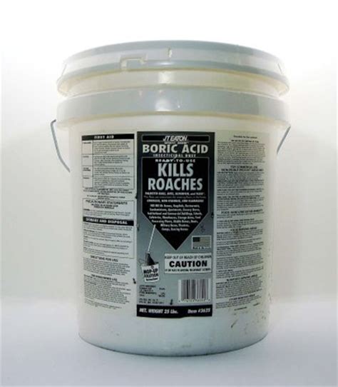 Using boric acid for termites treatment is ideal for many reasons, it's effective, although it may take some time to completely get rid of the pests you're battling, and it's not highly toxic termite treatment. Boric Acid Insecticide - 25 lb