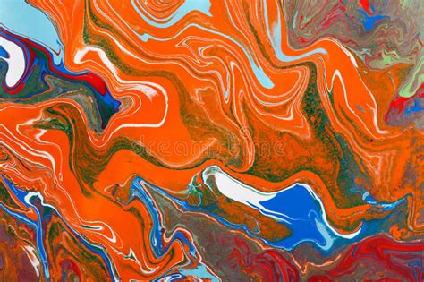 Liquid Marbling Acrylic Paint Background Fluid Painting