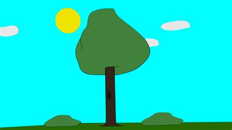 Cartoon Tree Free 3d Model Blend