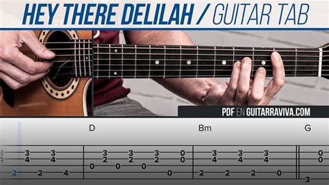 Hey There Delilah White Plains Guitar Cover With Tabs Youtube