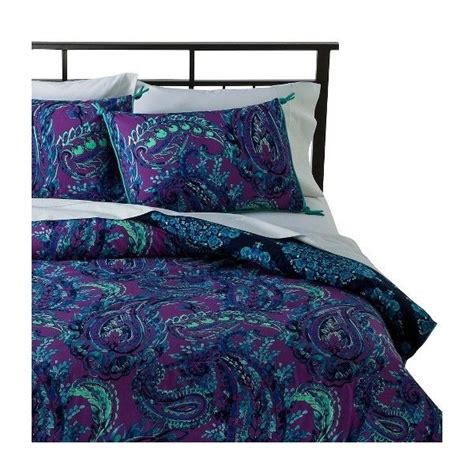 Purple Isadora Paisley Reversible Comforter Set Boho Boutique