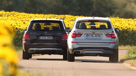 Vergleichstest Bmw X3 20d Vs Mercedes Glk 250 Suv Im Diesel Duell Auto Motor Und Sport