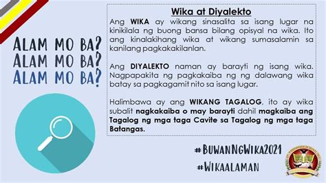 Ano Ang Pagkakaiba Ng Wika At Dayalekto Pagkakaiba Lahi